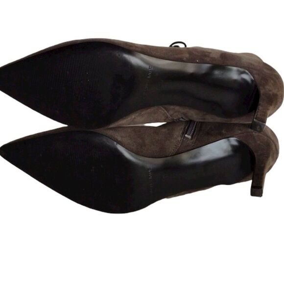 Kendall & Kylie Women’s Ankle Boot Pointed Toe Stiletto Heels Grey Suede Witchy - Picture 7 of 12